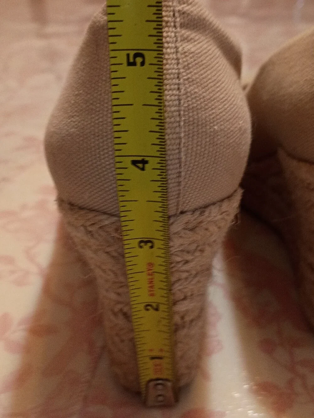 J. Crew Beige Canvas Espadrille Wedges